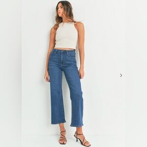 Just Black Denim slim wide leg jean